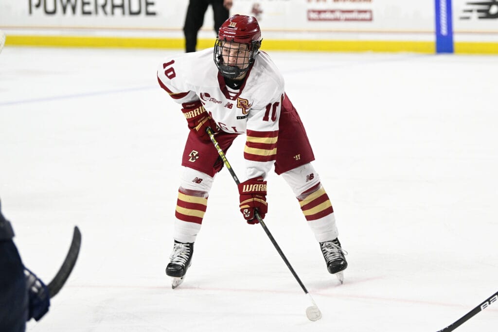James Hagens: Why could he be available at No. 6 for the Flyers, and why his upside is so enticing