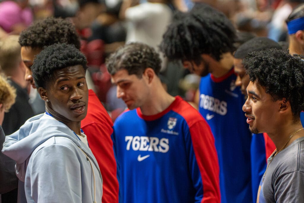 In Las Vegas, Sixers’ young guards begin building a future together